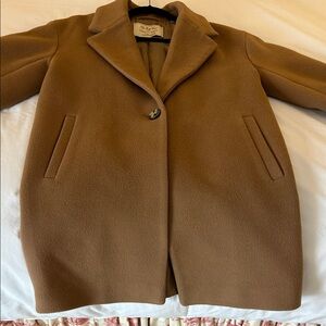 Zara Women's Tan Pea Coat